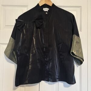 Women’s Tao Black Green Dressy Top Size Size 2